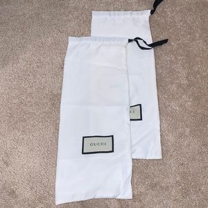 Satin Gucci dustbags